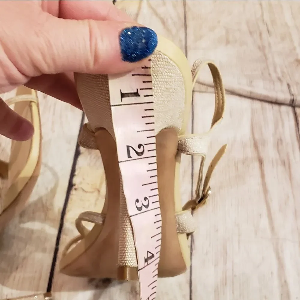 AERIN Strappy Caroline Heels, Sz 10